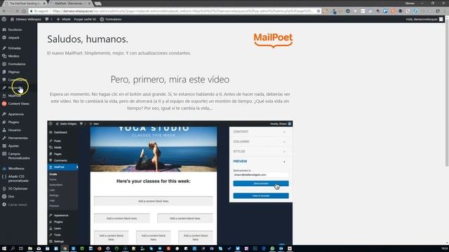 Instalar y activar MailPoet 3 en WordPress смотреть онлайн