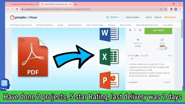 How Convert Word to Pdf - Make Money Online Jobs, People per Hour смотреть онлайн