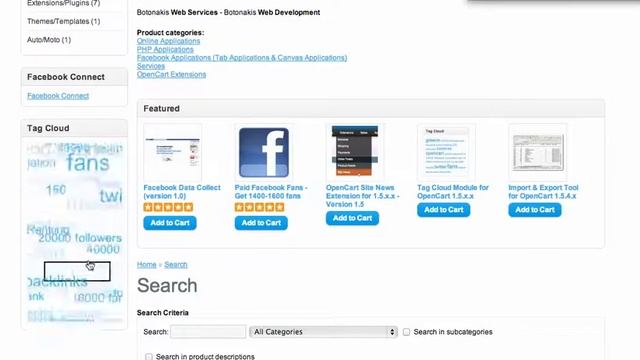 HTML5 Tag Cloud with 3D Animation OpenCart Extension - botonakis.com смотреть онлайн