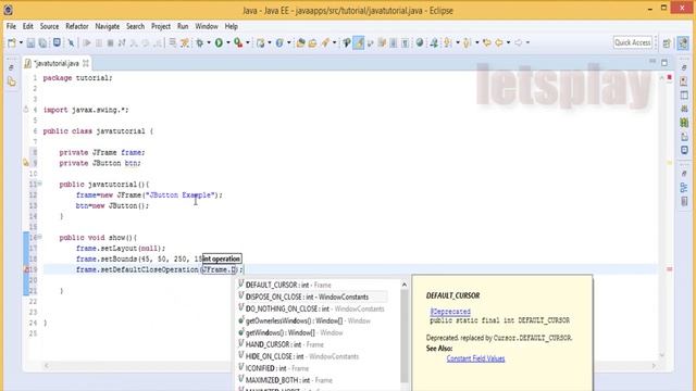 Video #39 - Java Swing Tutorial - How To Create Text For JButton смотреть онлайн
