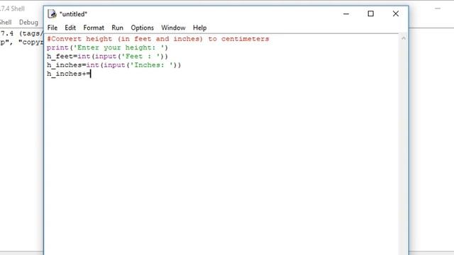 python Convert height (in feet and inches) to centimeters смотреть онлайн