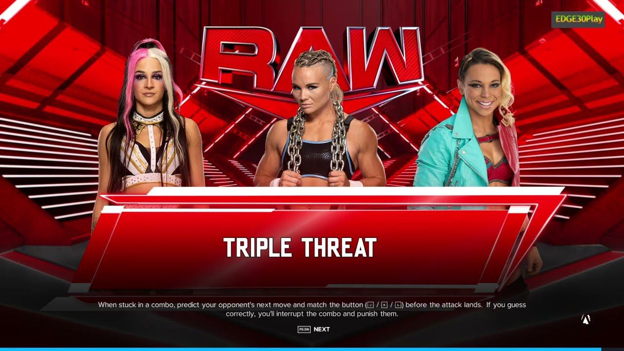WWE2K24 Dakota Kai vs Ivy Nile vs Zoey Stark смотреть онлайн