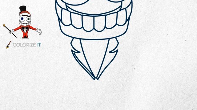 How to Draw Caine | The Amazing digital Circus Drawing Tutorial смотреть онлайн