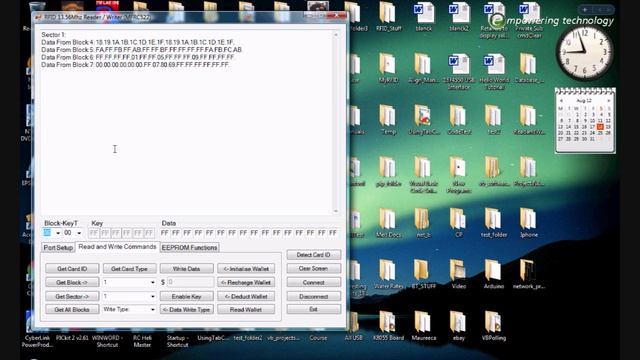 13.56 Mhz RFID Reader / Writer (MFRC522) programming Mifare Card via arduino / VB2008 смотреть онлайн