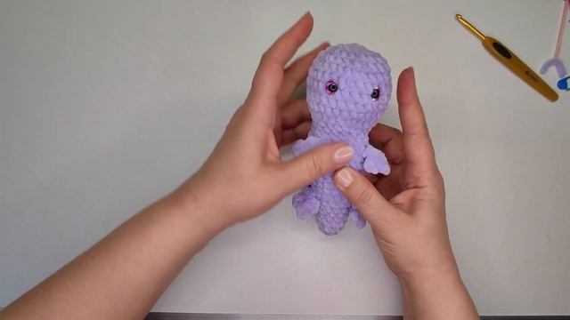 Плюшевый аксолотль вязаный крючком. Подробный МК. Схема амигуруми аксолотль смотреть онлайн