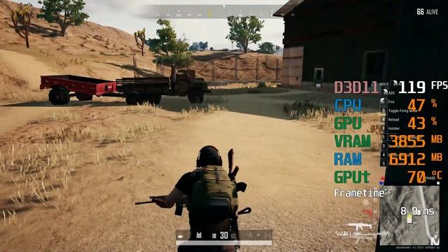 GeForce RTX 2060 -- AMD FX-8320 -- PUBG FPS Test смотреть онлайн