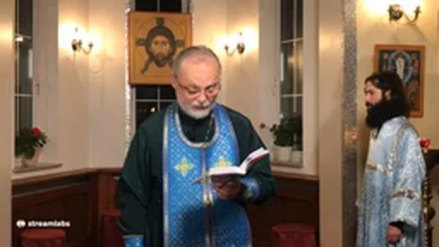 Успение Всесвятой Богородицы. Вечерня на русском языке. Прямая трансляция богослужения смотреть онлайн