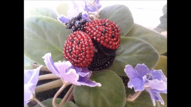 Брошь жук Божья коровка. смотреть онлайн