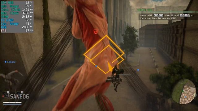 Attack on Titan 2 GTX 960 + FX 6300 | 1080p (Gameplay Benchmark) смотреть онлайн