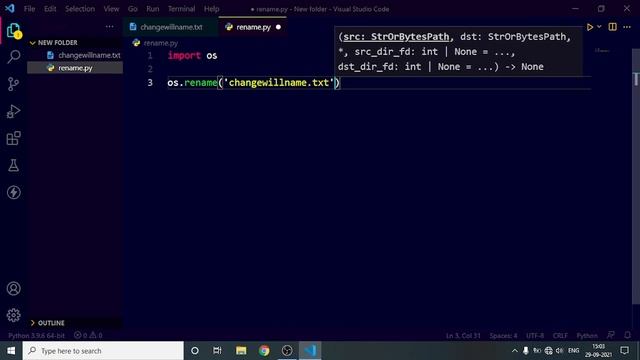 Rename Files Using Python OS Module | #python #codewithsk | Python OS #2 смотреть онлайн