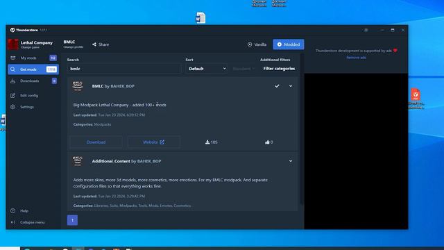 Как устанавливать модпаки к играм через Thunderstore на примере lethal Company смотреть онлайн