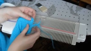 Кардиган с прямыми полочками на машине Silver Reed Lk 150 часть 4