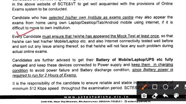 Diploma Online Exam Latest Update SCTEVT,Odisha . Diploma Exam Full Details Camera On Or Off In Exa