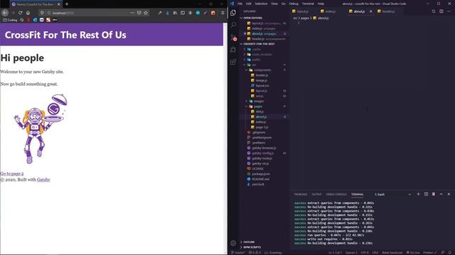 Creating a Gatsby Blog from Scratch | Initial Setup and Layout смотреть онлайн