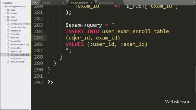 23 - Enroll Online Exam - Online Examination System in PHP смотреть онлайн