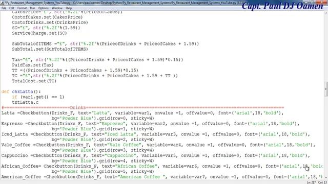 How to Create an Advanced Restaurant Management Systems in Python - Part 4 of 4 смотреть онлайн