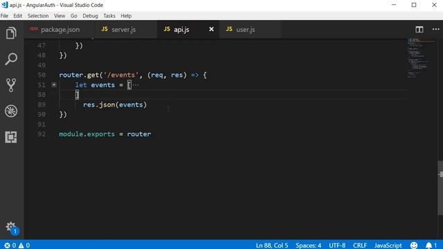 Angular Authentication Tutorial - 11 - Events API смотреть онлайн