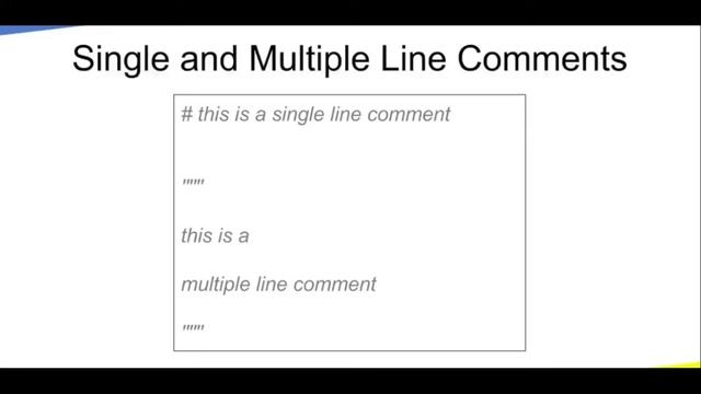 Python Comments | Single line Comment | Multiline Comment (Python Course) смотреть онлайн