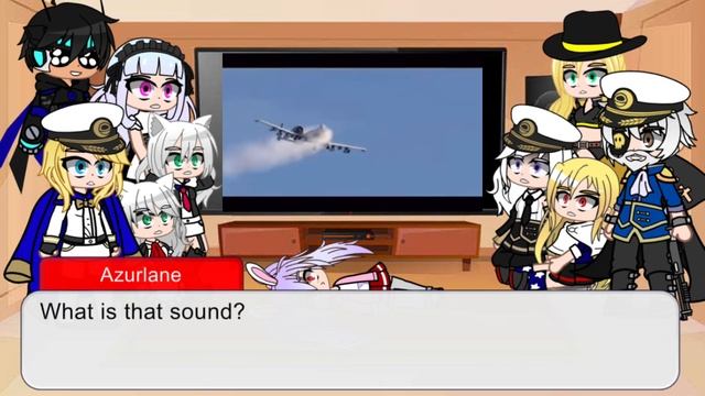 Gacha Life : Azurlane Reacts To A-10 Thunderbolt (My Au: Siren Killer)