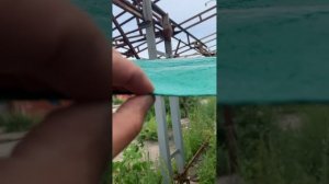 Тент тарпаулин 120 г/м2. Пример сооружения навеса