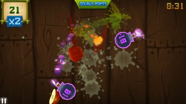 (Что то новенькое)Fruit Ninja (PC) Быстрый обзор основных фишек игры. смотреть онлайн