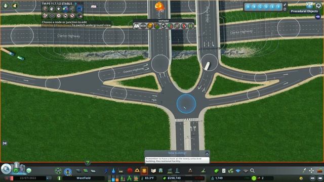 Escape Traffic Jams: Diverging Diamond Tutorial - Cities Skylines смотреть онлайн