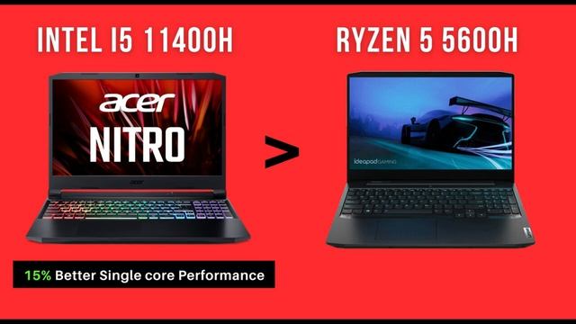 'Acer NITRO 5' vs 'MSI GF63 Thin' vs 'Ideapad Gaming 3' ● RTX 3050, GTX 1650 ● 11400H, 5600H ● смотреть онлайн