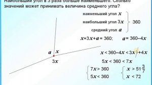 ЕГЭ БАЗА Три луча разбивают плоскость на три угла