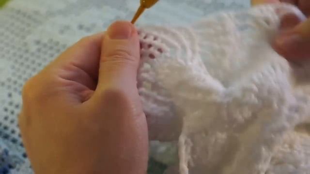 Детское ажурное платье крючком 2 часть( вяжем подол платья. Baby openwork crochet dress part 2(#7) смотреть онлайн