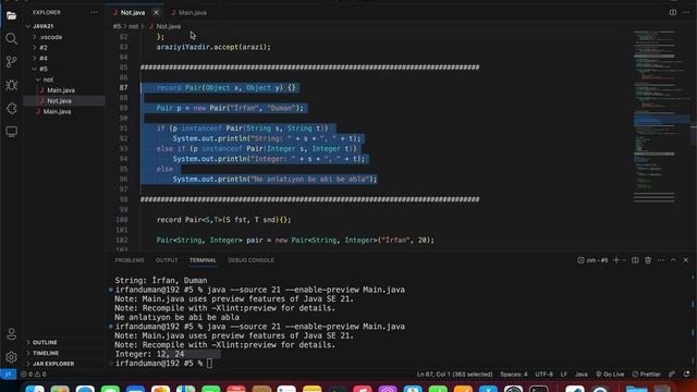 JAVA 21 GÜNCELLEMESİ #5 | Record Patterns смотреть онлайн