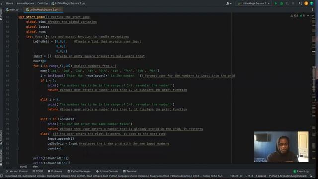 Lo shu Magic square explanation (python) смотреть онлайн