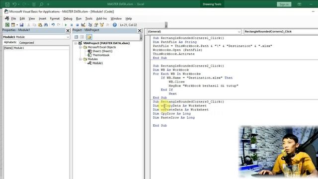 VBA Macro Copy Data ke Workbooks Lain Berdasarkan Kriteria смотреть онлайн