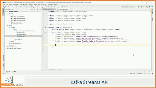 Creating Kafka Streams Application | Kafka Stream Quick Start | Introduction to Kafka Streams API смотреть онлайн