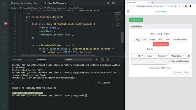 Laravel Dusk Tutorials #2 : Test Authentication (Login and Logout) using Dusk смотреть онлайн