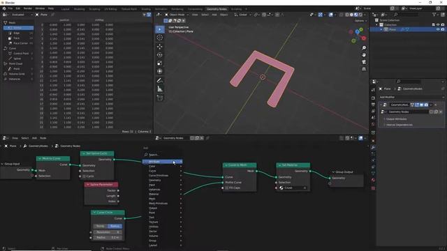 Generate UVs for Geometry Nodes curve based meshes - Blender 3D смотреть онлайн