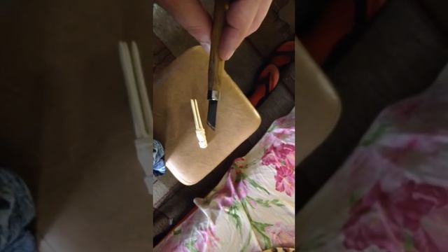 Заколка из дерева (липа) смотреть онлайн