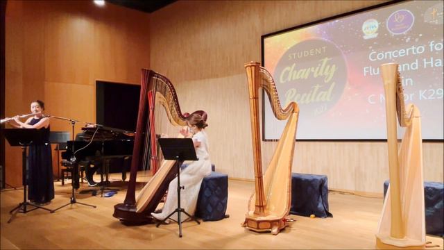 Mozart Flute and Harp Concerto K 299 Mvt1 (Flute + Harp + Piano) смотреть онлайн