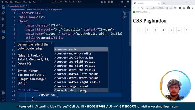 CSS Pagination Tutorial | Pagination in CSS Explained | CSS Pagination Example | SimpliCode смотреть онлайн