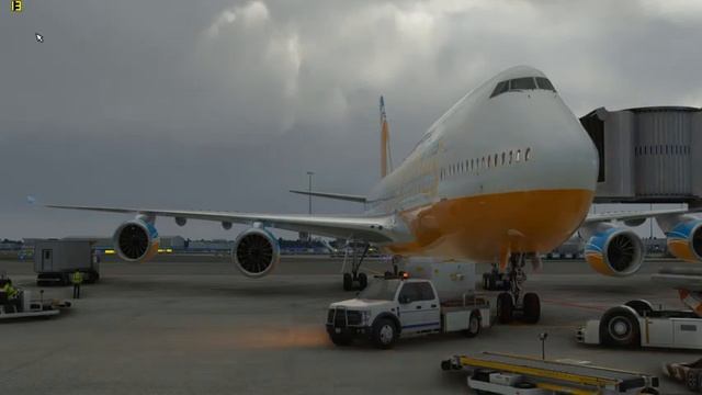 B747 8i MSFS 2020 Test Flight Amsterdam Airport Schiphol To Suvarnabhumi Airport