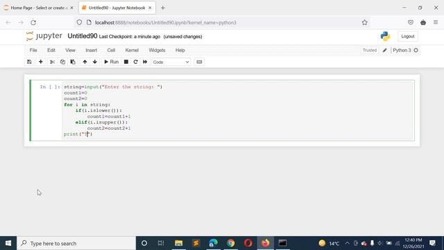 Python Program to Calculate the Number of Upper Case Letters and Lower Case Letters in a String смотреть онлайн