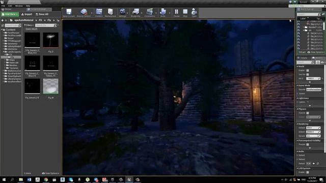 Лес в Unreal Engine смотреть онлайн
