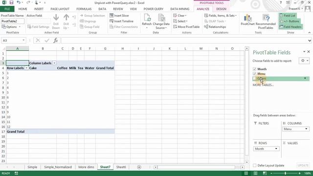 สอน Excel: การ unpivot คอลัมน์ด้วย Power Query (unpivot columns) ใน Excel смотреть онлайн