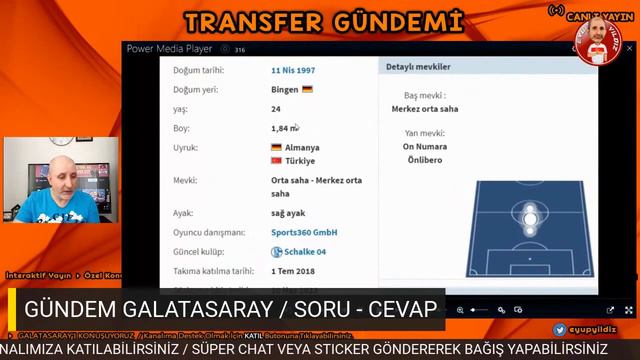 GALATASARAY TRANSFER HABERLERİ: CİMBOM YARMOLENKO İLE TEMASTA SUAT SERDAR BOMBASI MILAN'DAN LAXALT смотреть онлайн