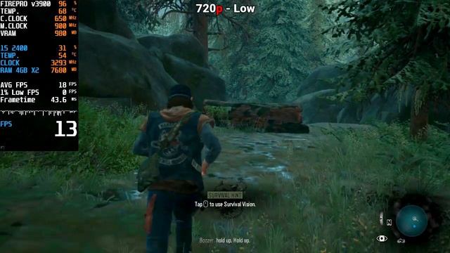 AMD FirePro V3900 | DaysGone | i5 2400 | 720p, low смотреть онлайн