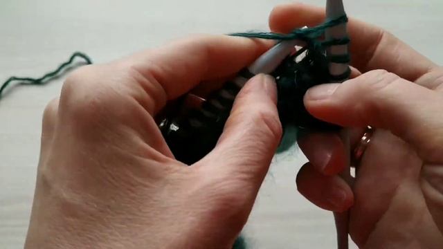Узор Ёлочка. 2й ряд поворотными рядами смотреть онлайн