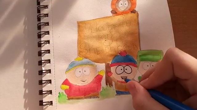 ПЕРВАЯ СТРАНИЦА СКЕТЧБУКА | РИСУЮ SOUTH PARK смотреть онлайн