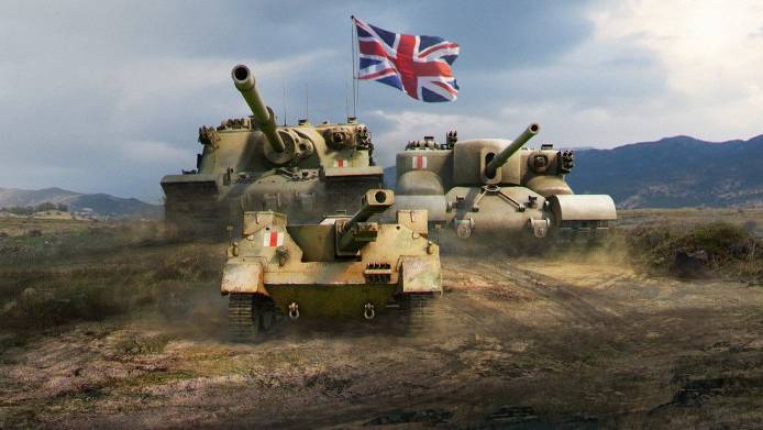 МИР ТАНКОВ | КАЧАЮ ВЕТКУ ТЯЖЕЛЫХ БРИТАНЦЕВ | WORLD OF TANKS смотреть онлайн