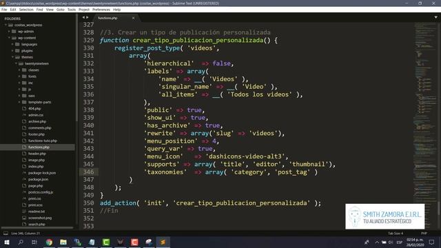 Crear tipo de publicación personalizada en WordPress | Crear custom post type | Cositas WordPress смотреть онлайн