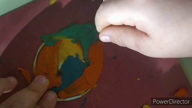 Ліплення з пластиліну, барельєф / Ліпка осінній листочок, осінь смотреть онлайн