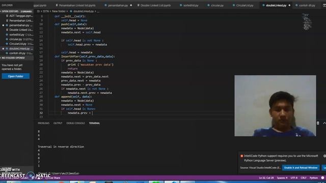 doubly Linked List with Python смотреть онлайн